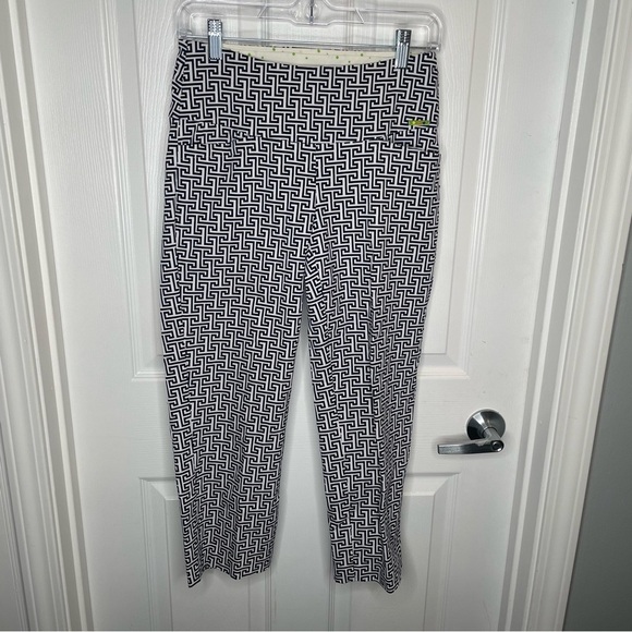 Swing Control Ankle Golf Pants Tummy Control Geometric Athleisure Greek Key 6 - Picture 1 of 13